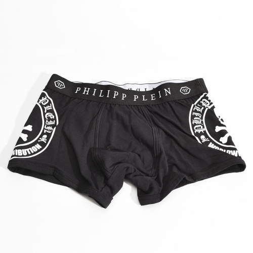 필립플레인 MUY0358 스컬 복서 브리프 블랙