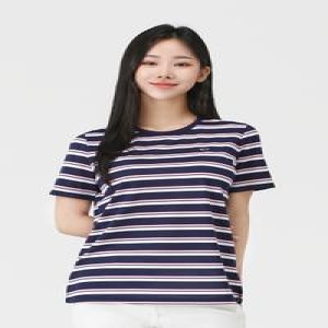 PAT 여성 R/C/P 선염 스트라이프 티셔츠 1L45331