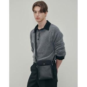 닥스 크로스백 CARBON HILL 블랙 소가죽 배색 DBBA5EE27BK FREE