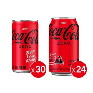 코카콜라음료 코카콜라 제로 350ml x 24개 + 코카콜라 제로 190ml x 30개