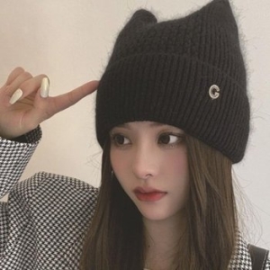 라일리 Rly 캐주얼 뿔비니 남녀공용 벙거지 모자 비니 11800293