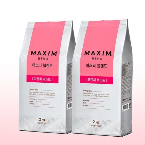 동서식품 맥심 원두커피 마스터 블렌드  프렌치 로스트 2kg