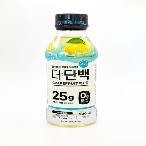 빙그레 더단백 워터 프로틴 백자몽 400ml