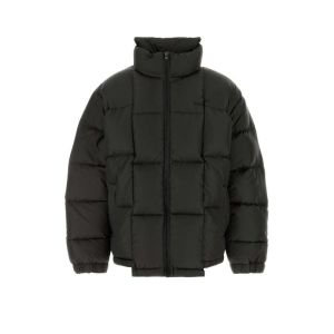 VETEMENTS Dark brown polyester down jacket UA65JA103B BLACKOUT BROWN