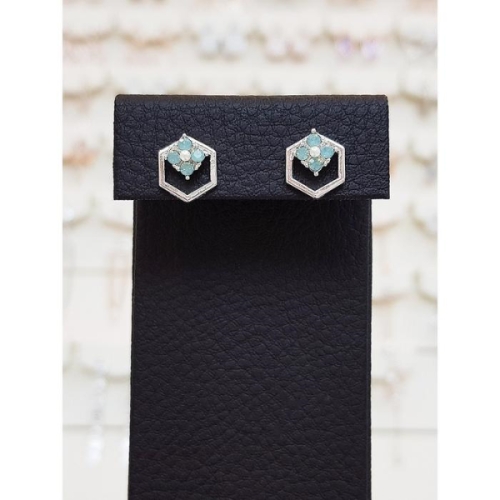 볼라레  세이브존03 40대여자생일선물 육각 스카시 꽃 귀걸이 LE799 10311971