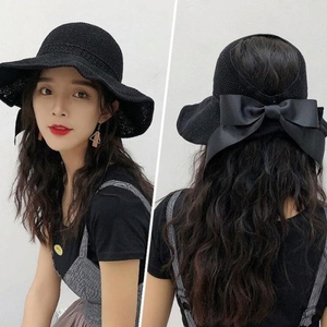 라일리 Rly 여성 리본 썬캡 UV차단 여성 여름 비치 모자 프레아햇 10268237A