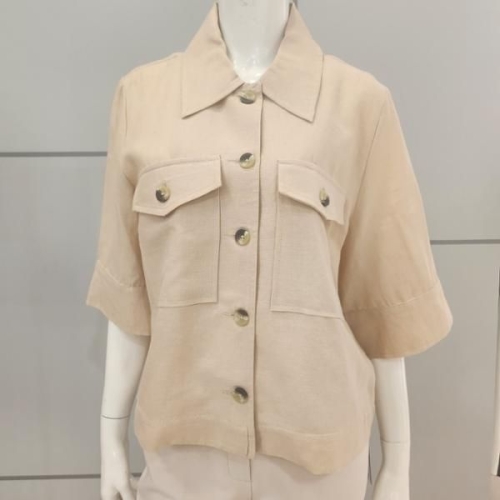 BCBG 올앤썬드리 여름25 린넨 블랜드 자켓 A5M3G171