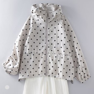 화세 린넨러브도트후드점퍼_HB5MJP004C