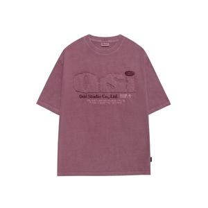 피그먼트 ODDSTUDIO ODSD 데미지 티셔츠 DUSTY PINK 350120