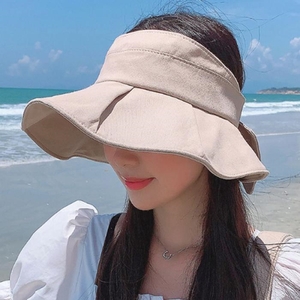 라일리 Rly 여성 햇빛 차단 가리개 리본 썬캡 선캡 모자 베이지 15489627