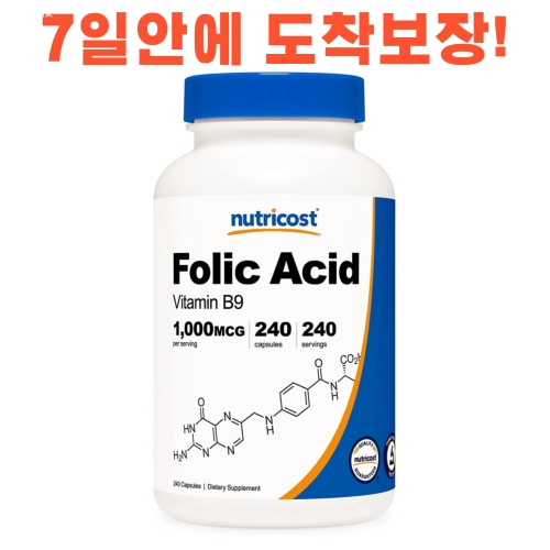 뉴트리코스트 엽산 1000mcg 240캡슐