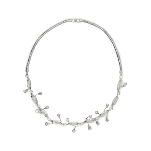 랑방  크리스털 장식 네크리스 AWCJFNK1VRFOP25 T