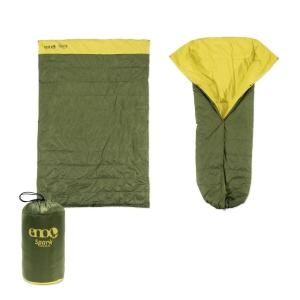 ENO  Eagles Nest Outfitters 스파크 캠프 퀼트 해먹 담요 및 침낭, 에버그린 131075