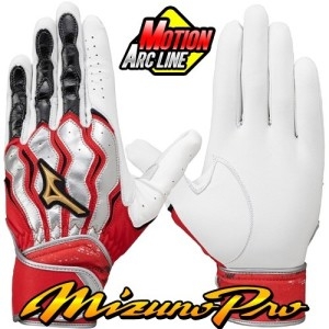 미즈노  프로 야구 배팅장갑 레드실버 S M L XL 1EJEA54061RS 배팅글러브 타격장갑