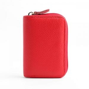 루시 소가죽 카드지갑 레드 가죽 명함지갑 GTS26864
