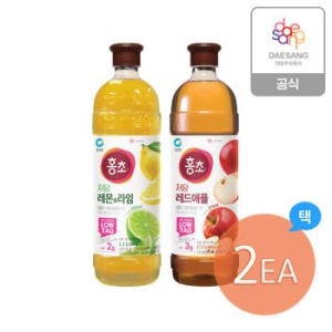 대상 청정원 저당 홍초 1.5L 2종 레드애플,레몬라임 2개 골라담기.. 35197515