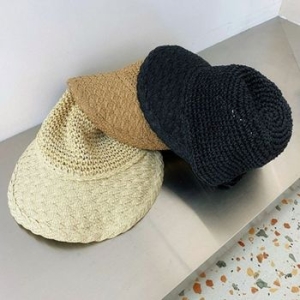 애슬릿 여성 라탄 밀짚 챙 넓은 썬 햇 캡 모자 32991044