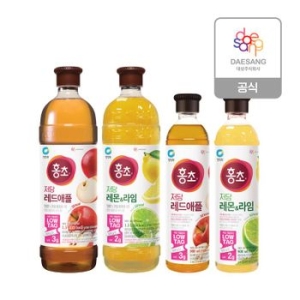 대상 청정원 저당 홍초 4종 레드애플,레몬라임 1.5L + 900ml 골라담기.. 35197513