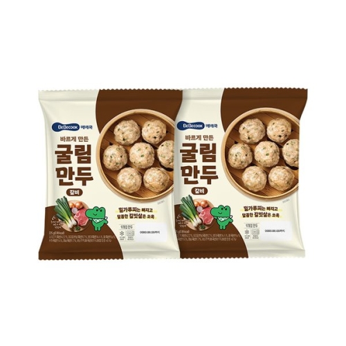 베베쿡 바르게 만든  굴림만두 갈비 225g