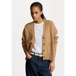 폴로랄프로렌 폴로 랄프 로렌 울 블렌드 브이넥 가디건 컬렉션 카멜 멜란지 134861264