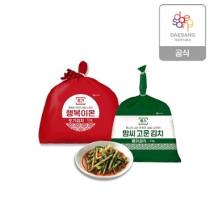 대상 종가 행복이온 포기김치 5kg + 맘씨고운 열무김치 3kg