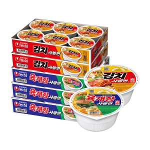 농심  육개장 사발면 86g 18개 + 김치 사발면 86g 12개