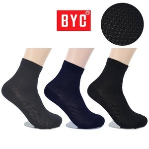 정아스토어 BYC 쿨비즈니스 중목양말 5켤레 남자여름양말 시원한 신사 남성무지 메쉬 1025627