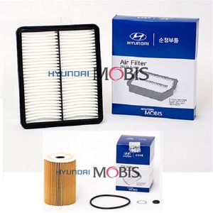 모비스  그랜저GN7 3.5가솔린 오일필터+ 에어필터 세트 26320 3N000 28113 L1000