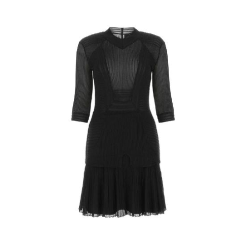 지방시 블랙 스트레치 비스코스 블렌드 미니 드레스 BW21GR4ZFD 001