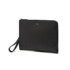 헤지스 TD케빈 블랙 소가죽 지퍼형 클러치백_HJHO5F625BK
