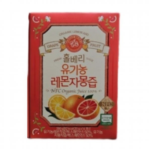 홀베리 유기농 레몬자몽즙 25g 10포