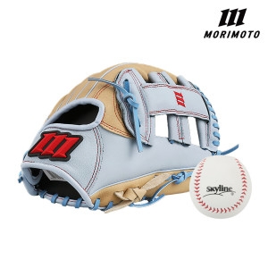 모리모토  MPN700 올라운드 투수 야구글러브 12인치 H웹 레드/스카이블루 25001200 1개 우투 왼손 착용