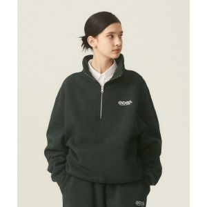오드스튜디오 ODDSTUDIO ODSD 로고 스웨트 하프집업 GREEN OO2FUPO101 126305