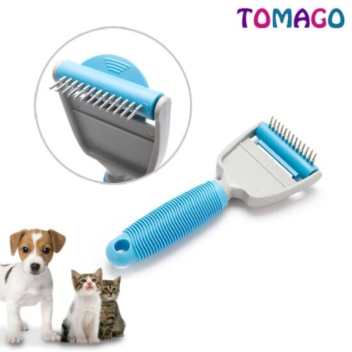 케이엘테크 토마고 애견 브러쉬 2in1(중소형)