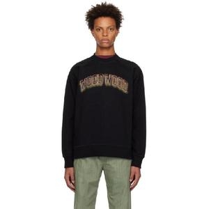 우드우드 블랙 헤스터 스웨트셔츠 231378M204000