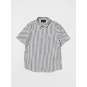 엠포리오아르마니 키즈 엠포리오 패턴 셔츠 3D4CJF4N8KZ F147 Grey