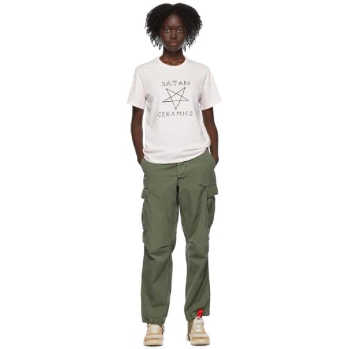 TOMS Tom Sachs 핑크 코튼 티셔츠 221133F110003