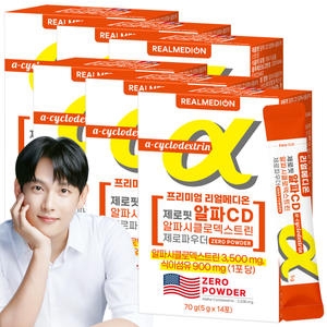 리얼메디온 제로핏 알파CD 알파시클로덱스트린 제로파우더 5g 14포
