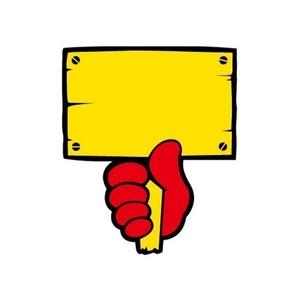 세모네모 푯말손공백 PC9032 pc 푯말손공백