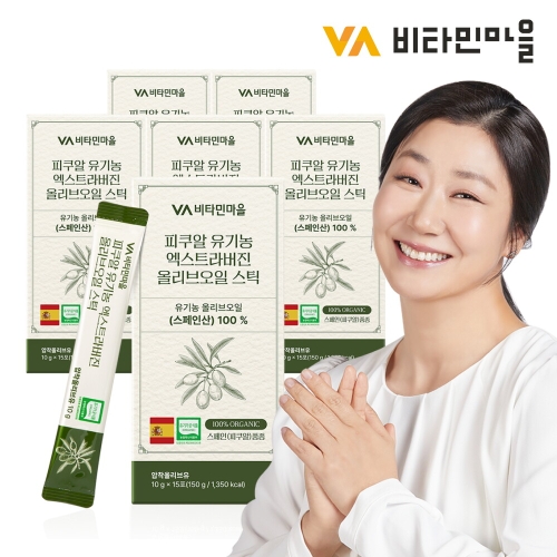 비타민마을 피쿠알 유기농 엑스트라버진 올리브오일 스틱 150g(10gx15포)