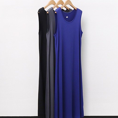 아이우먼 빅사이즈민소매원피스 5295L505 레디투라운드나시원피스 WW