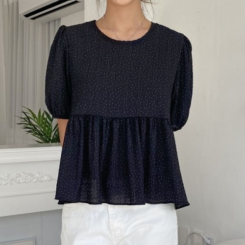 아이우먼 프라블럼주름블라우스 YPS090M505 빅사이즈