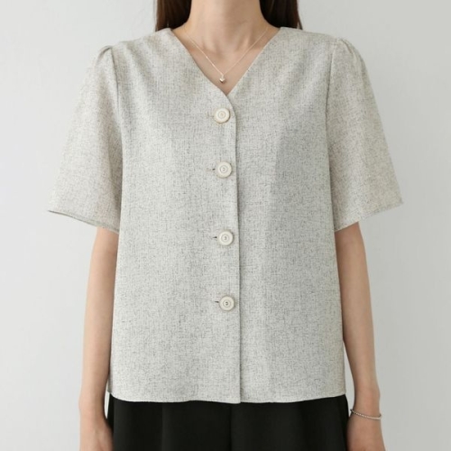 아이우먼 프리티브이넥트위드자켓 BNP249M505 빅사이즈