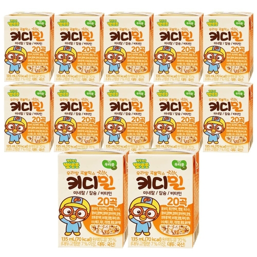 삼육식품 뽀로로 키디밀 어린이 두유 135ml