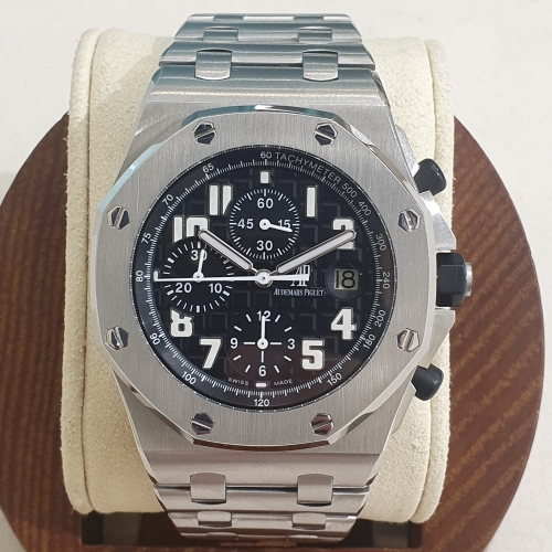 오데마피게 오프셔 26170st 블랙 검판 42mm 크로노