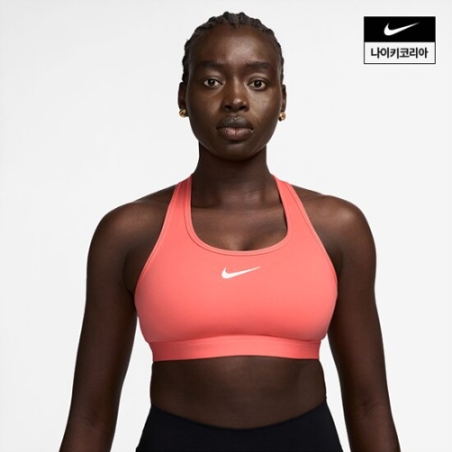 나이키 스우시 미디엄 서포트 패드 스포츠 브래지어_DX6822