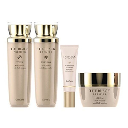 코리아나 더 블랙 프리미어 기초 4종세트