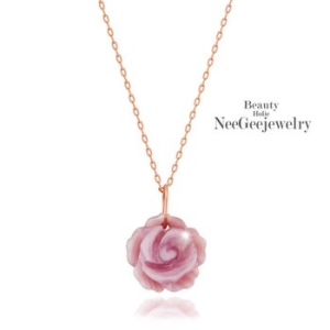 니지  14K PINK GOLD 베르사유장미 목걸이 161101_n_04