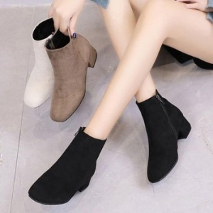 오노마 ONM 모던 클래식 여성 스웨이드 미들힐 앵글부츠 32097374