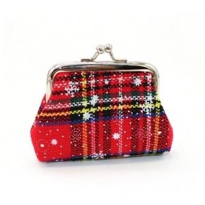 패브릭 체크 데일리 가마구치 원터치 클래식 미니 동 WFHY67P